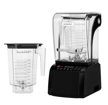 Sunkonz Shangkang Zhisha Ice Machine Commercial Silent with Cover Sound Insulation Mixing Smoothie Cooking Machine Light Sound Milk Tea Shop