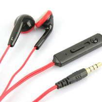  Fashion earplugs with microphone wire control in-ear headphones MP3 mobile phone computer universal subwoofer headphones