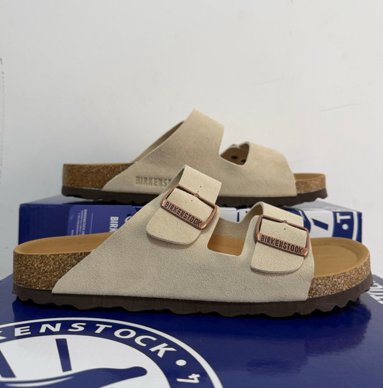 Birkenstock Shoes 2026 Summer New Model Genuine Leather Cork Thick-Soled Outdoor Sandals Unisex Slide Sandals