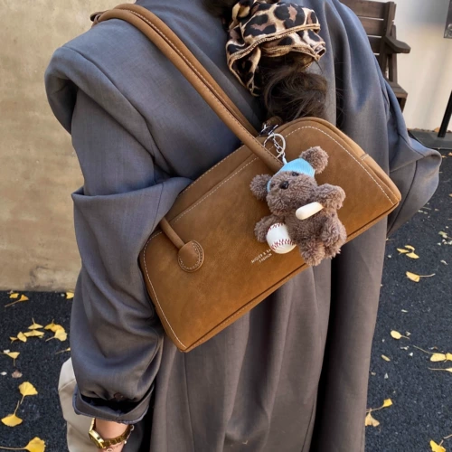 Демисезонная ретро сумка на одно плечо, модная универсальная портативная сумка через плечо