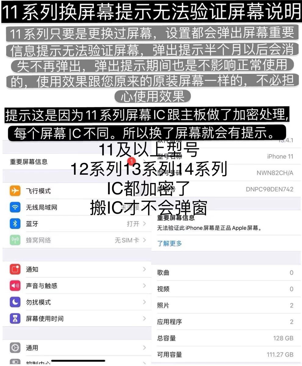 Экран Ассы 适用于苹果15/15pro原装拆机屏幕总成15plus/15promax彩点漏液屏 3c