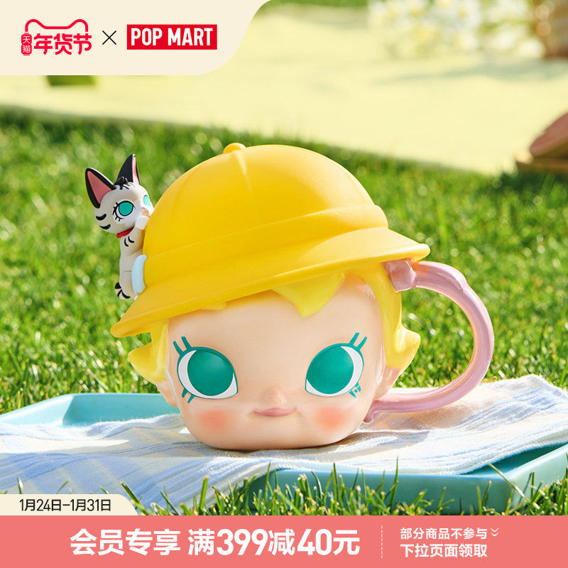 POPMART泡泡玛特Baby Molly喵趣横生系列大头陶瓷杯周边