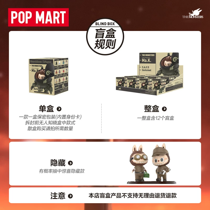 Bubble Mart THE MONSTERS×Hiro Yokoyama Mak. series figures blind box LABUBU gift
