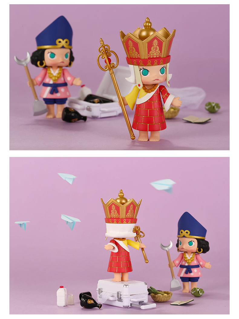 POPMART Bubble Mart Molly Westward Journey Series Blind Box Doll Doll Xu hướng thứ cấp Trang trí thủ công - Trang trí nội thất tủ trang trí phòng khách