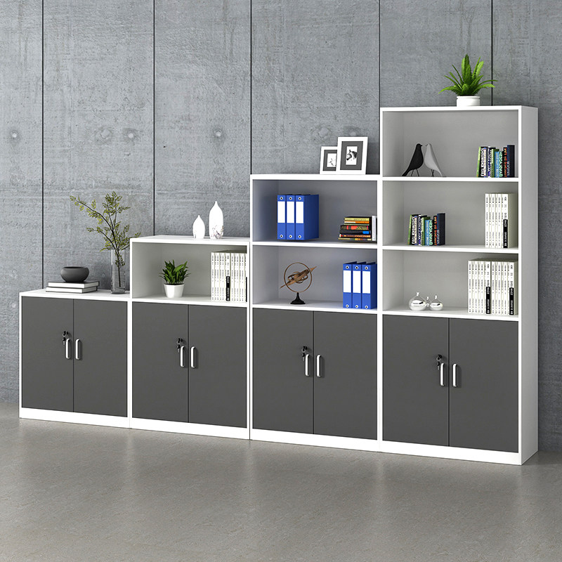 Double door cabinet office data collection storage cabinet minimalist modern medium and low high and long cabinet cabinet