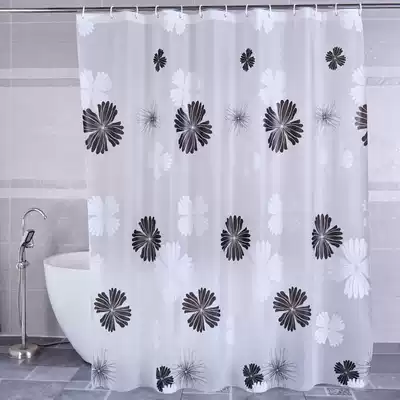 Nordic ins simple waterproof shower curtain dressing room bathroom thickened mildew proof partition curtain cloth bath shade curtain