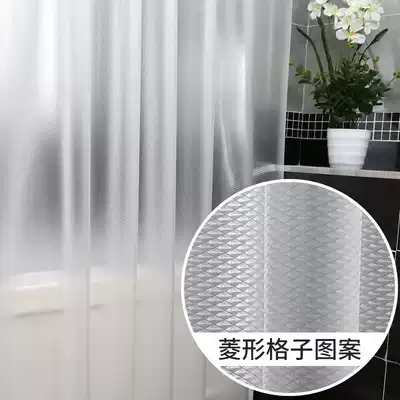 Makeup room bathroom bathroom Bath Curtain transparent partition window waterproof thick mildew proof hanging curtain free of punch