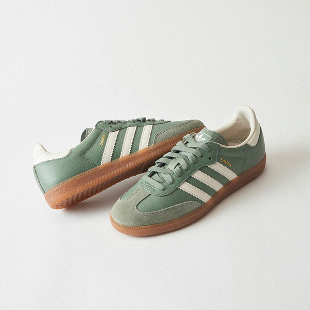 Adidas/Adidas clover ຂອງແທ້ SAMBAOGW ເກີບຜ້າໃບຜູ້ຍິງ IE7011