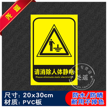 Please remove the human body electrostatic non-smoking signs fire safety signage warning signs electricity workshop plant identification stickers construction site signage warning signs of fireworks prohibited dangerous