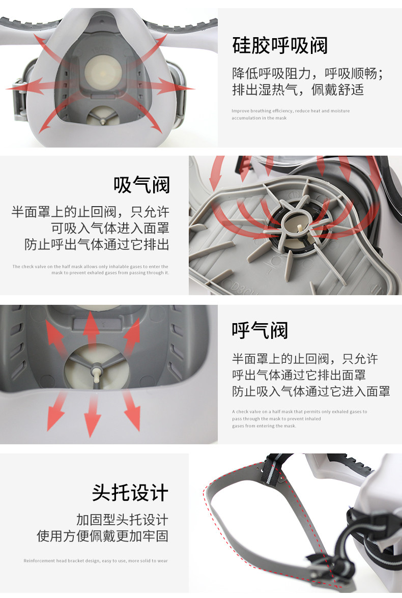 安爽利 KN95级别 眼镜+口罩一体 防毒面具 图13