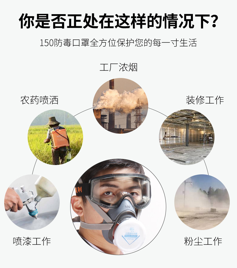 安爽利 KN95级别 工业防毒口罩 图4