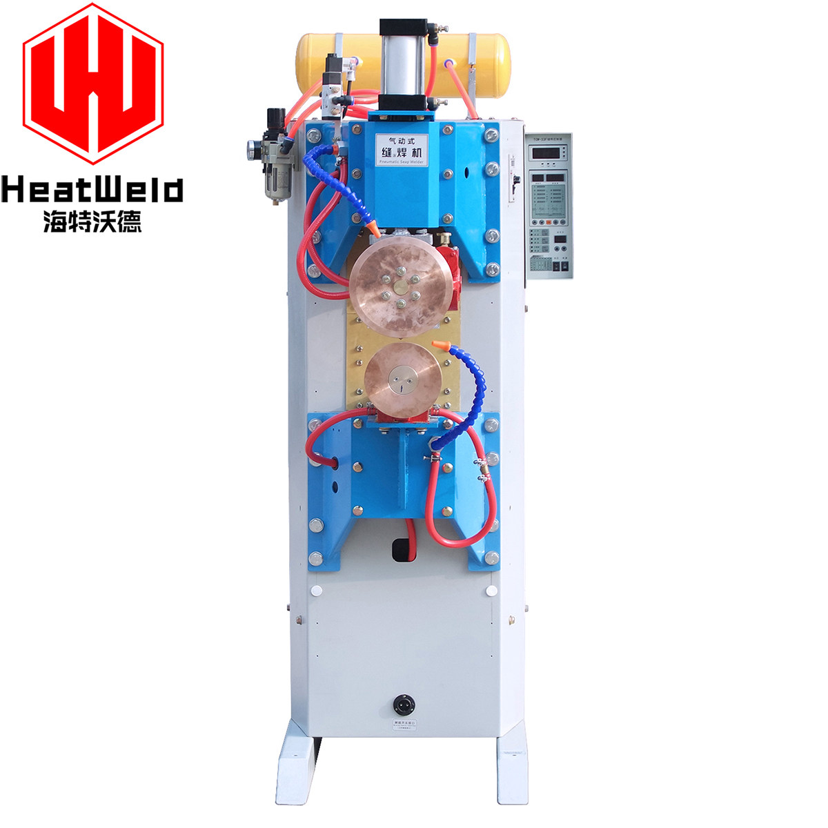 FN-250 pneumatic automatic seam welding machine Stainless steel galvanized sheet roll welding machine Filter element electric welding machine