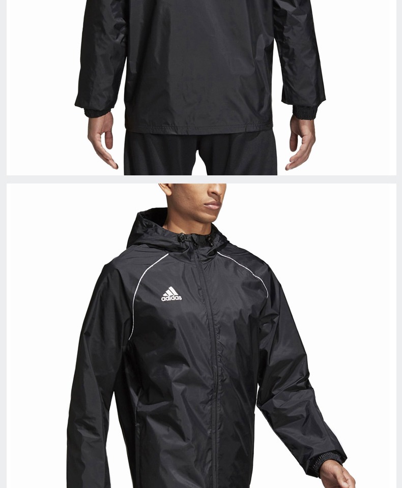Áo khoác Adidas Adidas áo gió core18 áo khoác mới trùm đầu áo khoác mưa thể thao áo khoác thể thao nữ