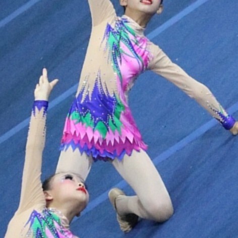 Dance clothing beauty artistic gymnastics clothing performance competition skills figure skating children's custom stage performance clothing