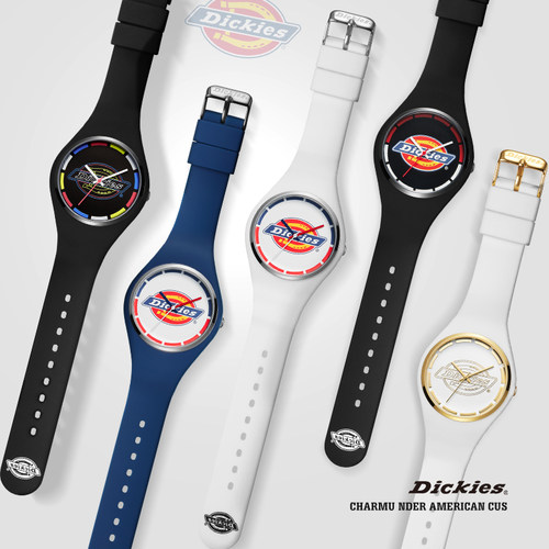 美国潮牌 Dickies CL-102潮流糖果色果冻手表
