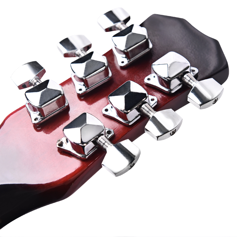 Núm âm thanh dân gian guitar dây xoắn đầu bán kín kim loại đàn guitar đàn guitar sửa chữa các bộ phận xoắn capo đàn guitar
