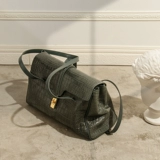 Очень большая вместительная и большая кожаная сумка на одно плечо, 2020, яркий броский стиль