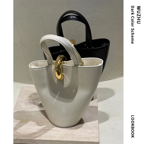 Небольшое дизайнерское ведро, универсальная дизайнерская портативная сумка, французский стиль, тренд сезона