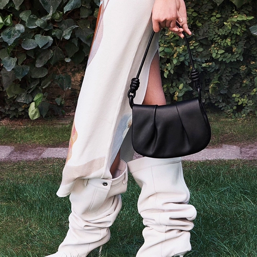 Небольшая дизайнерская сумка на одно плечо, кожаный ремешок для сумки, премиум класс, из натуральной кожи