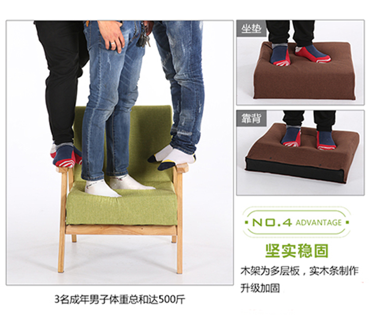 Bắc Âu tối giản kiểu Nhật vải căn hộ nhỏ lười biếng ghế văn phòng ghế sofa phòng ngủ cho thuê quán cà phê IKEA quần áo - Ghế sô pha giường sofa gấp gọn