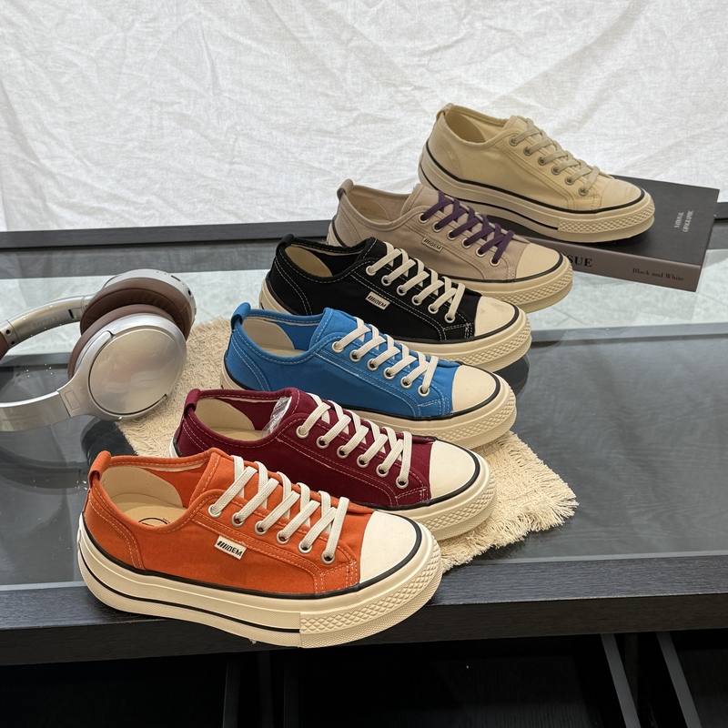 Thick-Soled Canvas Shoes for Women, Non-Slip Lace-Up, 2026 Summer New Style, College Style, Soft-Soled, Comfortable, Sports and Leisure Sneakers for Women