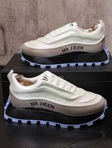 Tide cards 2024 Spring new mens shoes personality Colorful Non-slip Thick Bottom Casual Shoes Collage Heightening Sports Old Daddy Shoes