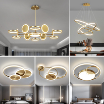 Nordic lamps modern simple atmosphere household light luxury lamps personalized creative bedroom lights Net red light living room chandelier