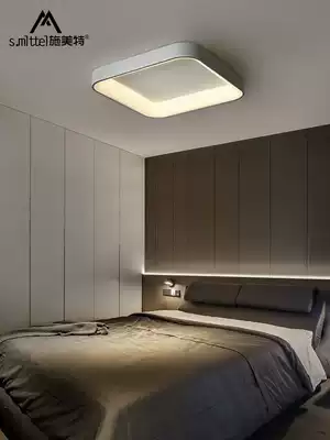 Nordic bedroom lamp simple modern LED ceiling lamp creative personality warm room living room living room square lamp