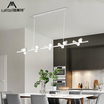 Nordic simple macaron chandelier personality creative restaurant bar Lamp Exhibition Hall Cafe creative small sparrow chandelier