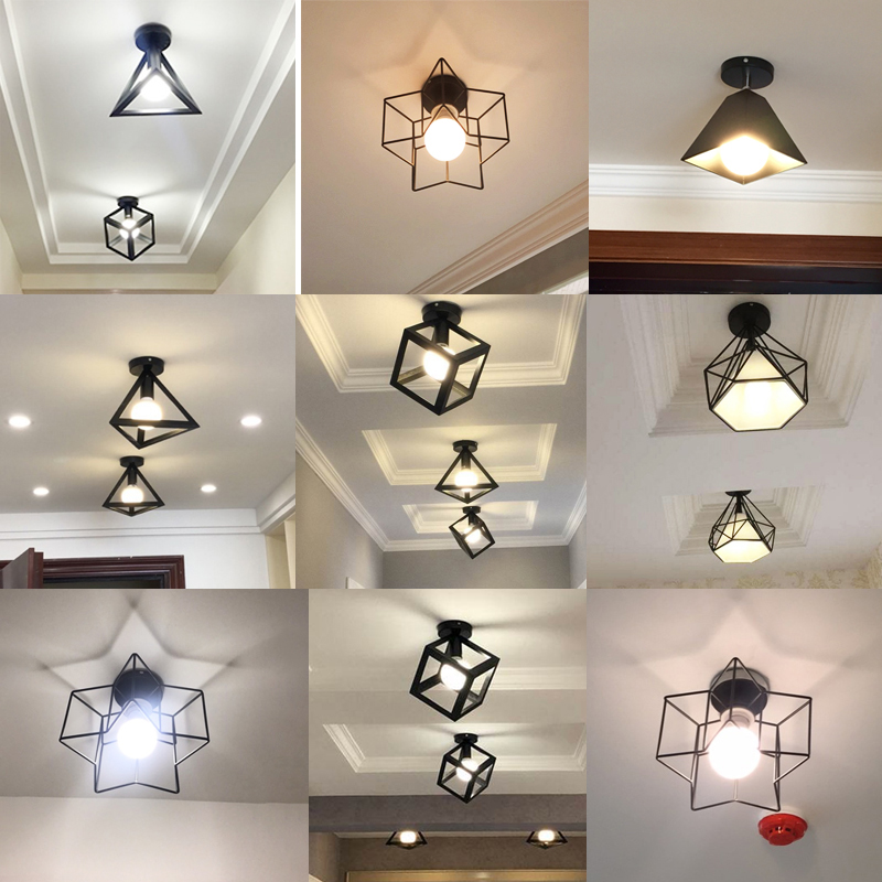 Nordic Modern Minimalist Iron Art Aisle Hallway Light Genguan Balcony Kitchen Suction Dome Light Ming LED Creative Lamp