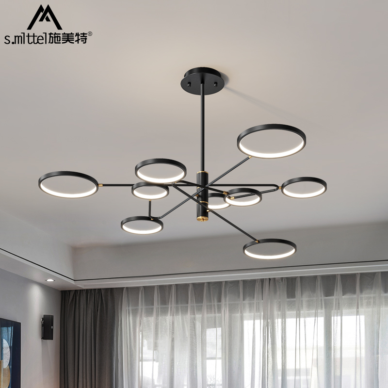 Schmeter Living Room Chandelia Creative Personality Living-room Lamp Minima Modern Dining Room Chandelia Nordic Luminaire