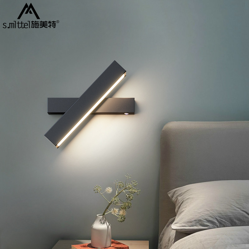 Bedside lamp Wall lamp Bedroom lamp Modern simple creative personality Nordic hotel corridor aisle Living room wall lamp