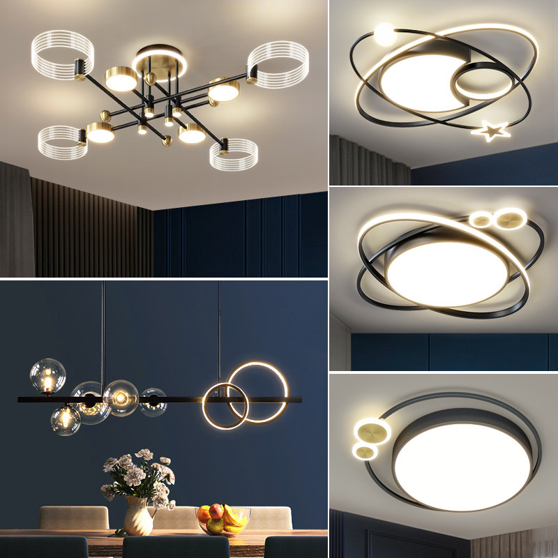 Living room light chandelights light extravagant 2021 new modern minimalist atmosphere upscale Nordic luminaire combined full house package