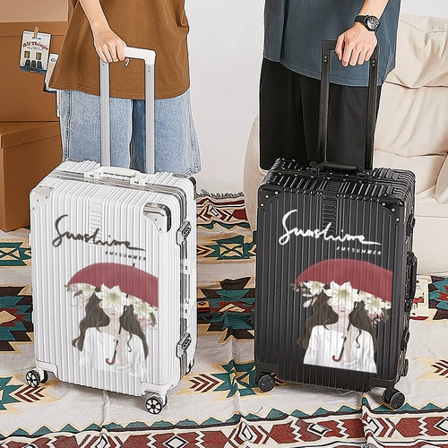 Свежий милый универсальный чемодан подходит для мужчин и женщин, в корейском стиле, 24 дюймов