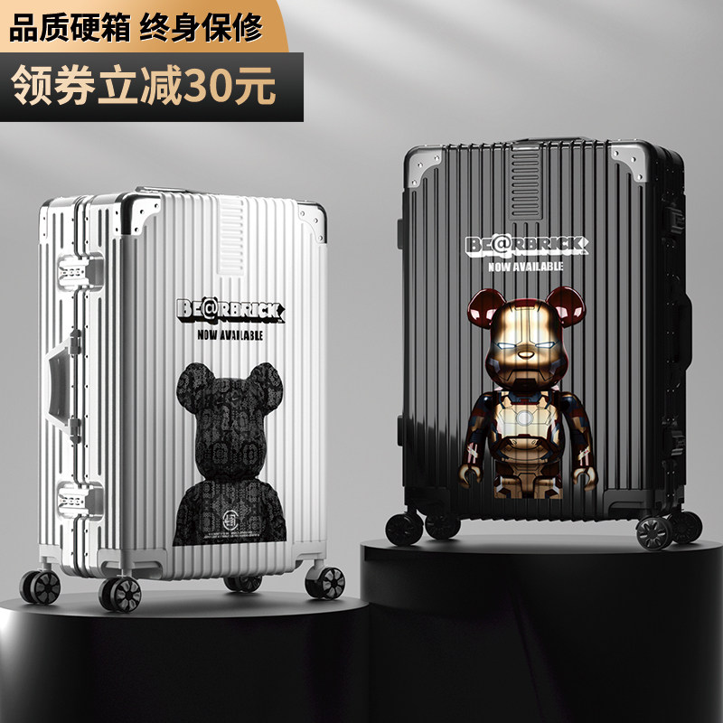 Graffiti suitcase woman 20 inch small boarding pull-lever box large capacity 24 inch password leather suitcase man sturdy and durable
