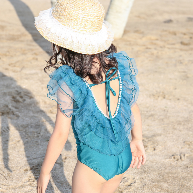 Children's swimsuit girl 2-6-year-old girl Princess Leia Lianshe swimsuit Children's baby swimsuit