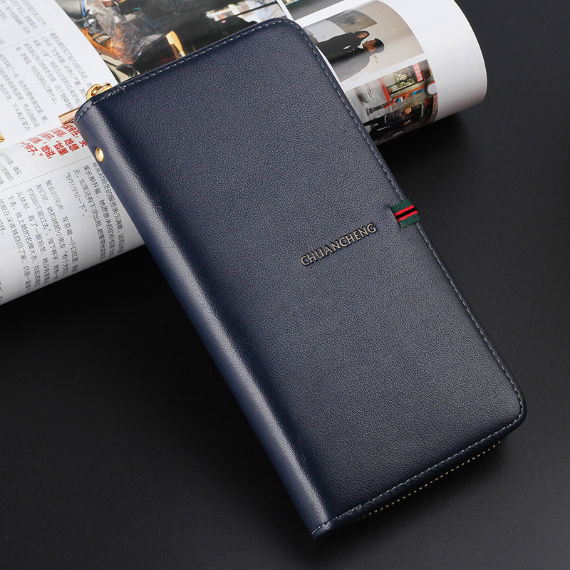 New men's clutch zipper multi-functional wallet business youth simple handbag fashion student wallet Korean trend