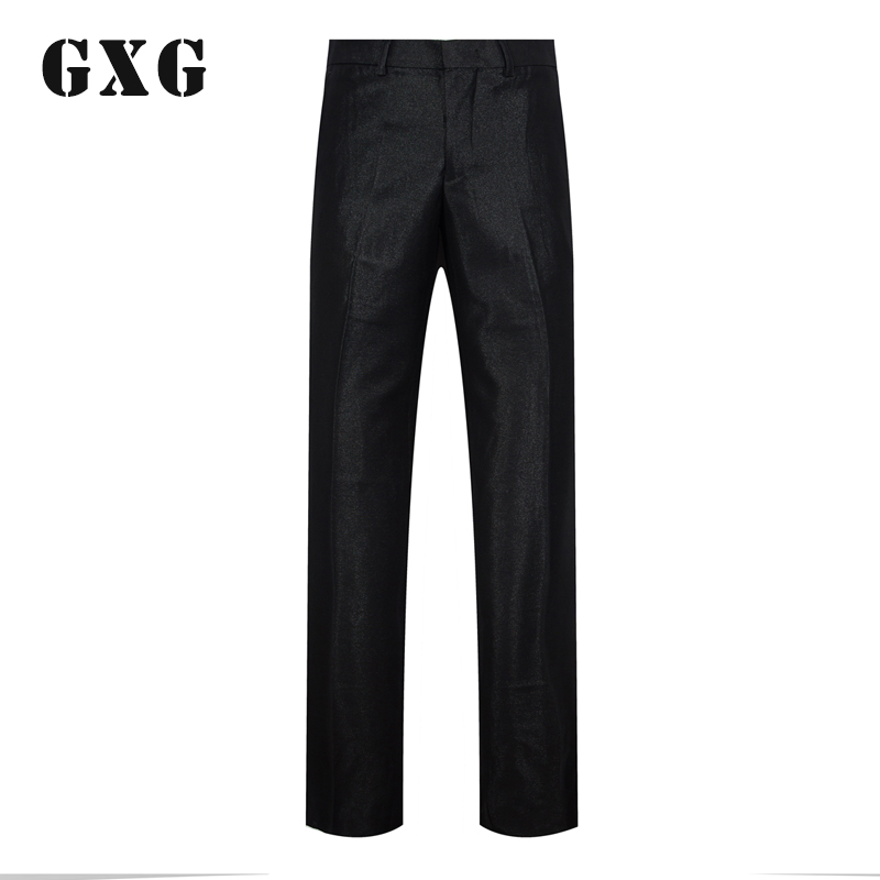 GXG西裤男装 秋季男士商务休闲修身气质直筒长款男装裤子