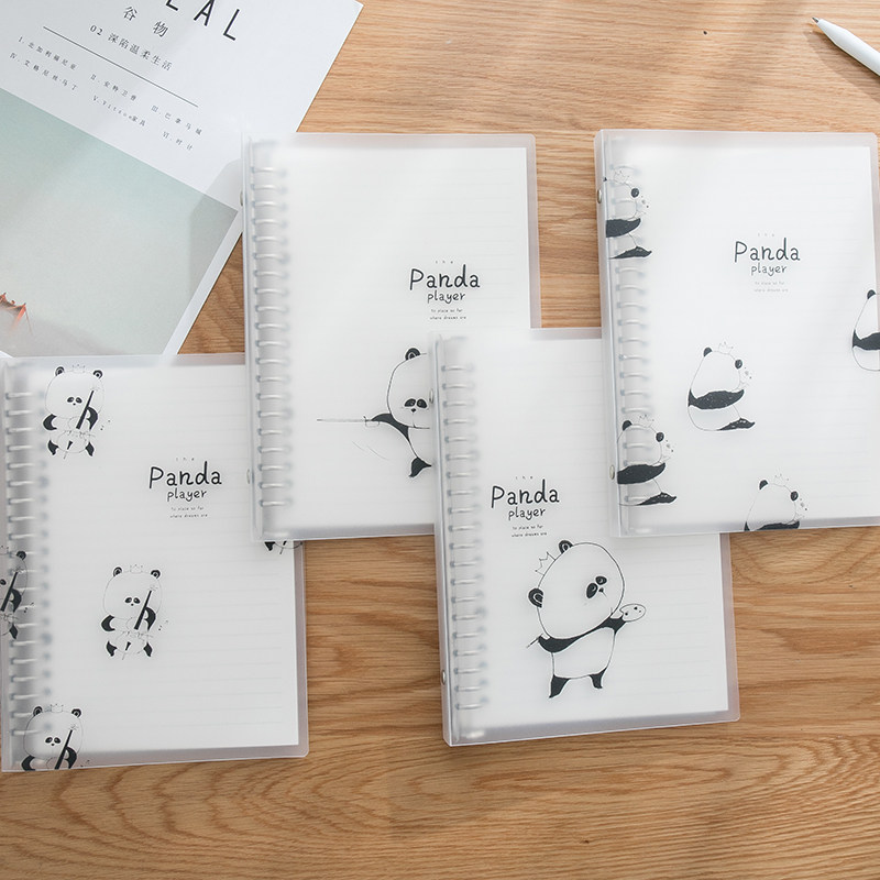 Cycad time loose-leaf notebook stationery b5 loose-leaf notebook Detachable binder Transparent shell Simple notepad thickened loose-leaf paper for the core grid small square student exercise book