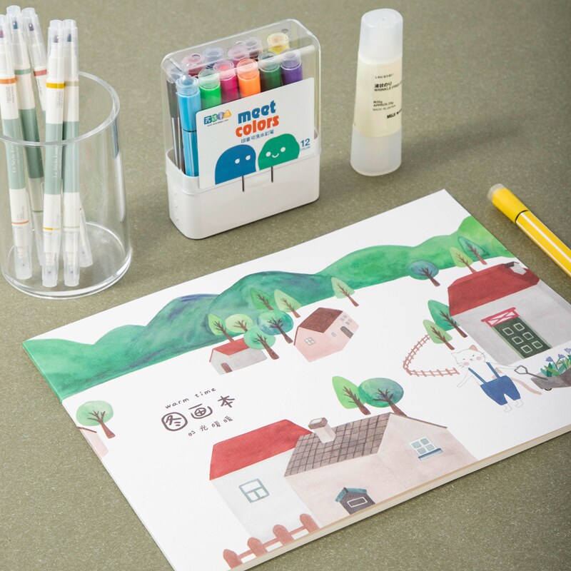 Suiron time Children's drawings Benko Blank Fine Art Painting Ben a4 Kindergarten Baby Drawing Ben Elementary School Children with drawing paper Graffiti This hand-painted speed writes Thickened White Paper Big Sketches-Taobao