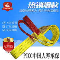 Flat lifting harness Industrial harness trailer with coloured polyester Pendant Strap Crane 5 ton 5 ton 6 m 3 ton 3 ton 2 m