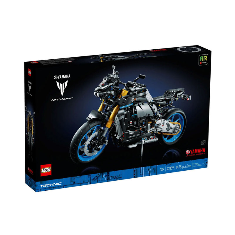Yamaha Motorcycle Model 42159 Chinese Building Block Toy for Boys, Motorcycle Technology, Adult High Difficulty Level