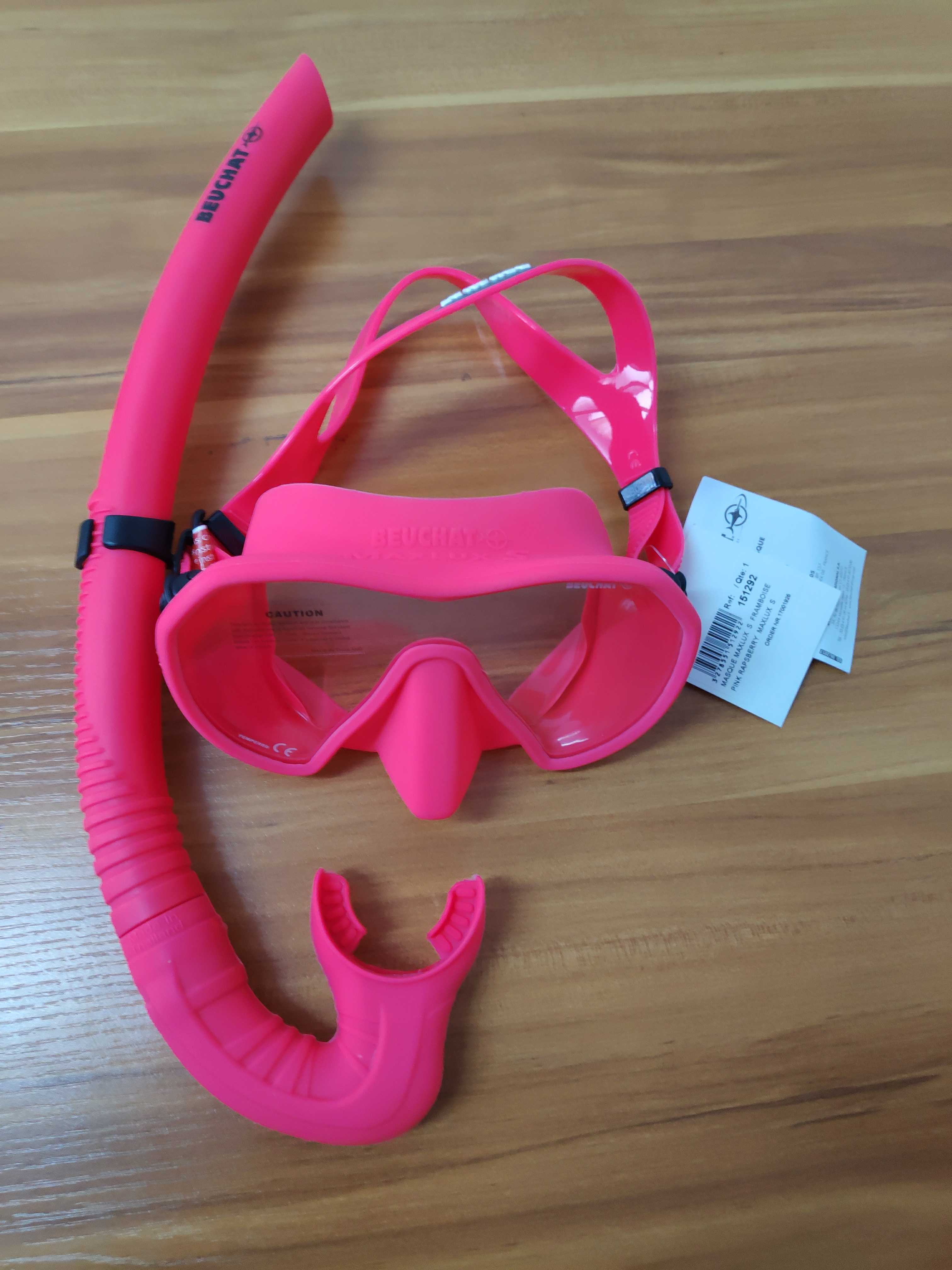 Beuchat set mask free diving and lung diving fishing hunting diving mask with large field of view and ultra-low volume