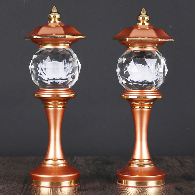 Crystal lotus light for the Buddha lamp LED Changming light tribute lamp Buddha lamp for lamp alloy bronze chaeses Buddhist supplies