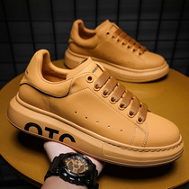 2022 new European station all-match McQueen mens shoes Korean version first layer cowhide breathable low-top sneakers comfortable and trendy