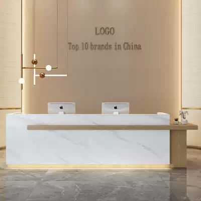 Customized cashier counter simple modern company reception desk reception desk clothing store multifunctional Shop Bar