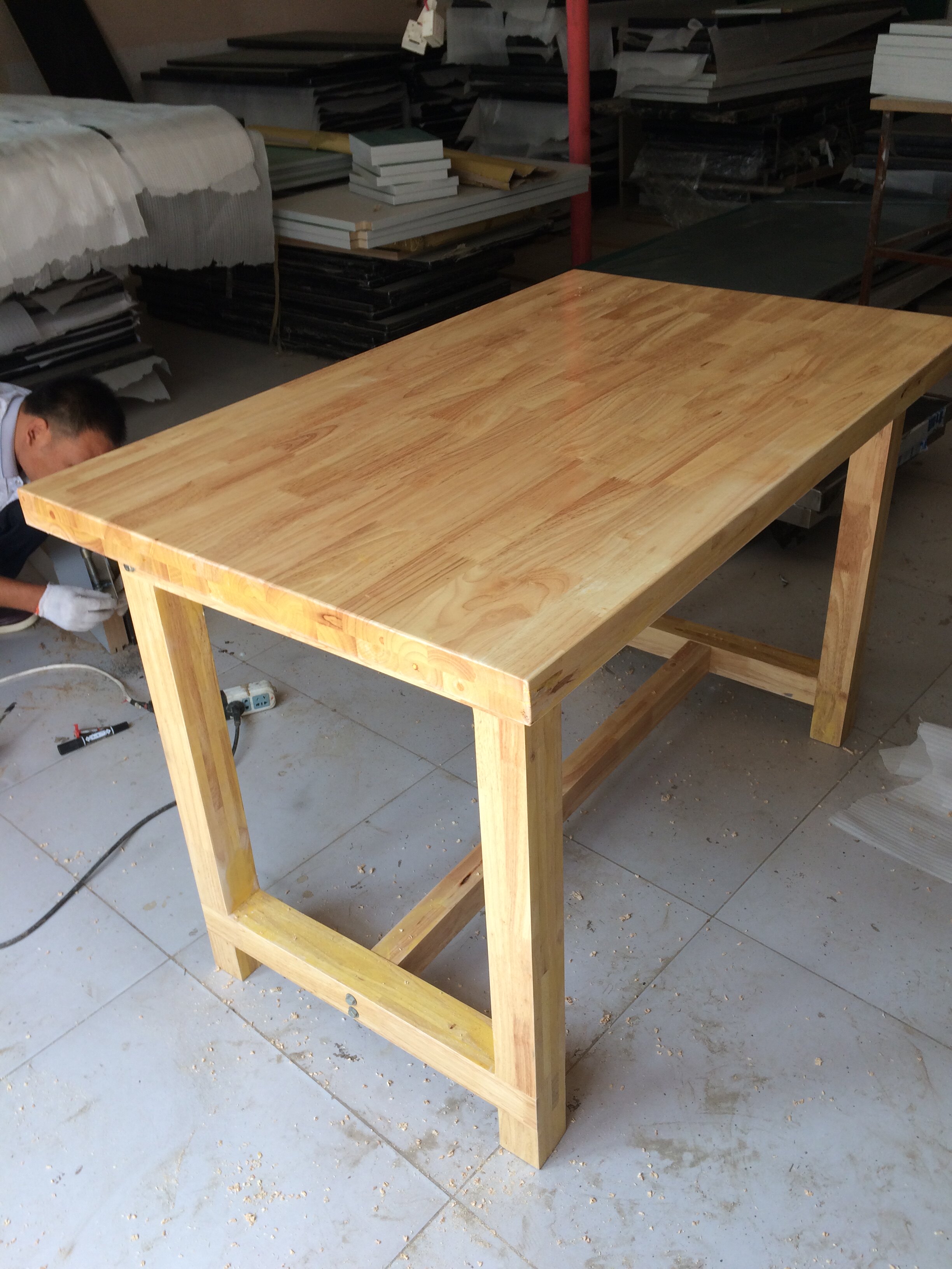 Beijing factory all solid wood workbench beech workbench fitter workbench oak workbench fitter workbench