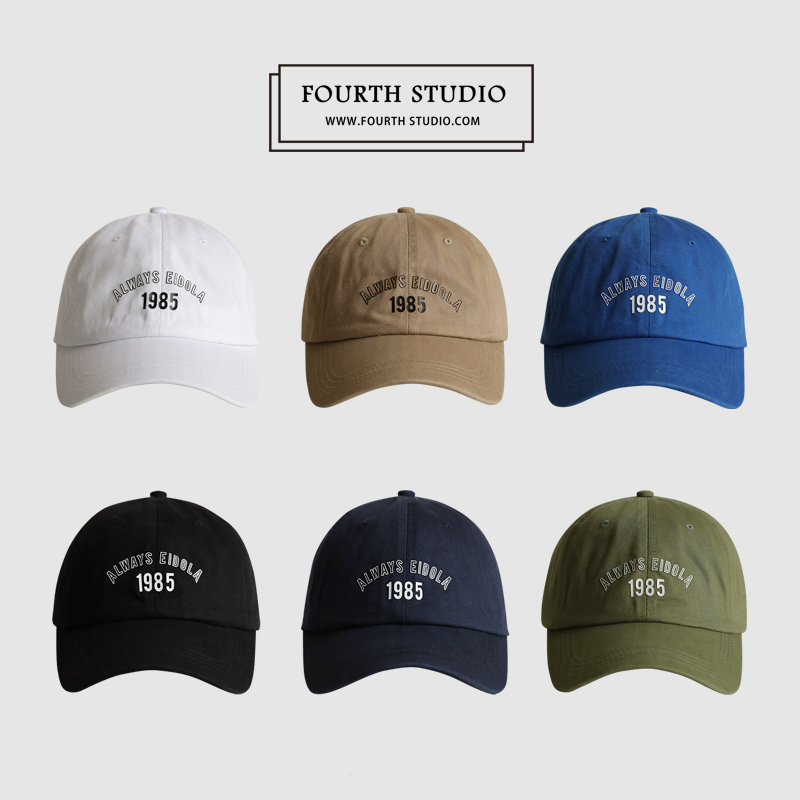 Han Edition Soft Top Retro Duck Tongue Cap Women's Day Department Brief About 100 Hitch Student Hat All Season Blue Bent Eatery Baseball Cap Man