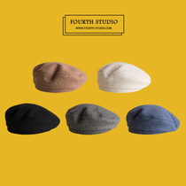 Japanese classic Wild beret Han ins light body pure color literary retro painter hat children British belly hat