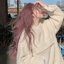 Pink Brown Hair Dye Cream women Summer 2022 Pop color yourself at home Dyed Pure Cherry Blossom Pink Vegetal Bubble Foam